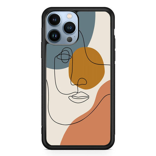 Art of Silhouette Moon Light iPhone 14 Pro Case-Rubber White (2D Case)-Oxvistore