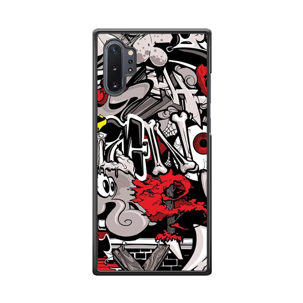 Art of The Grafity House Samsung Galaxy Note 10 Plus Case-Rubber Black (2D Case)-Oxvistore