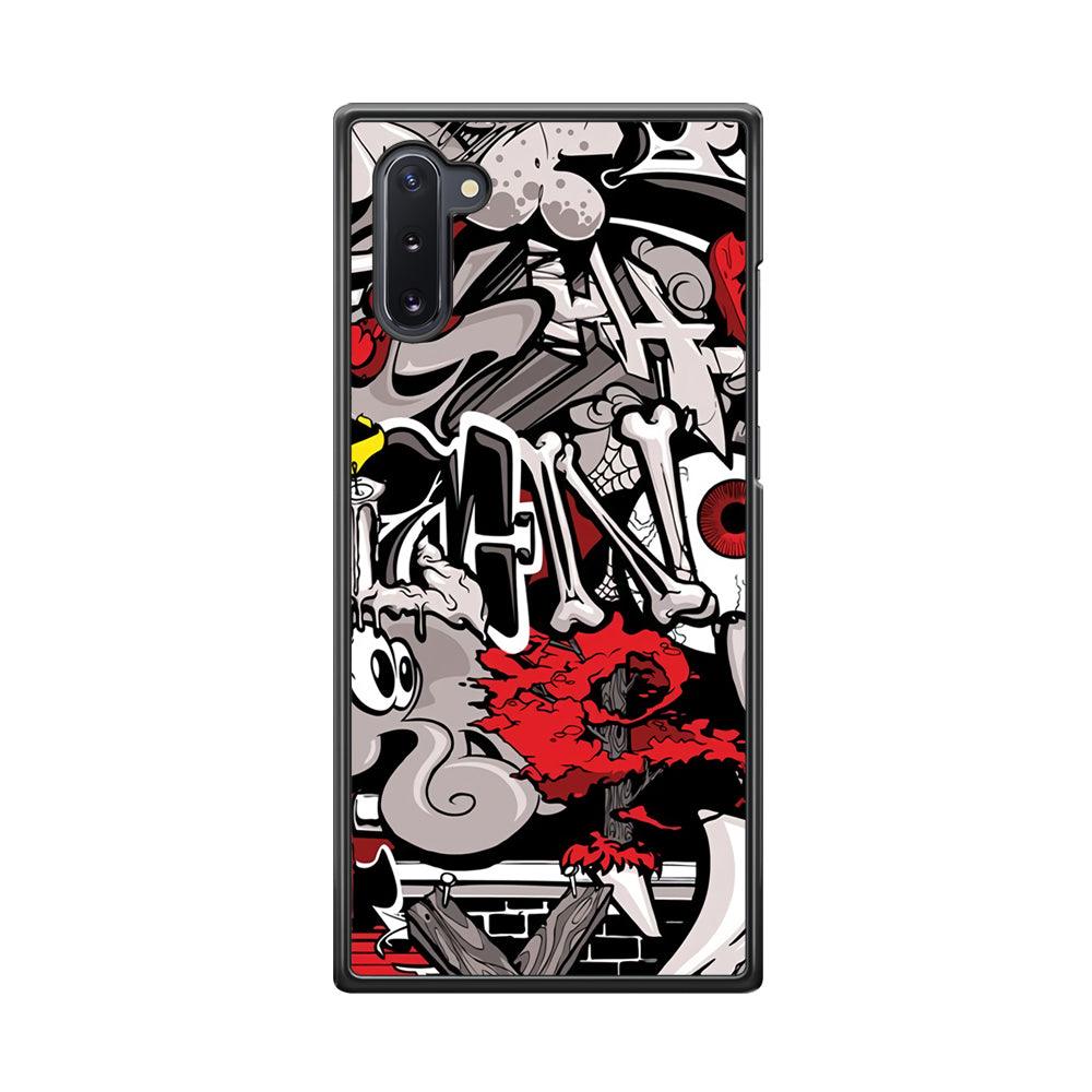 Art of The Grafity House Samsung Galaxy Note 10 Case-Rubber Black (2D Case)-Oxvistore
