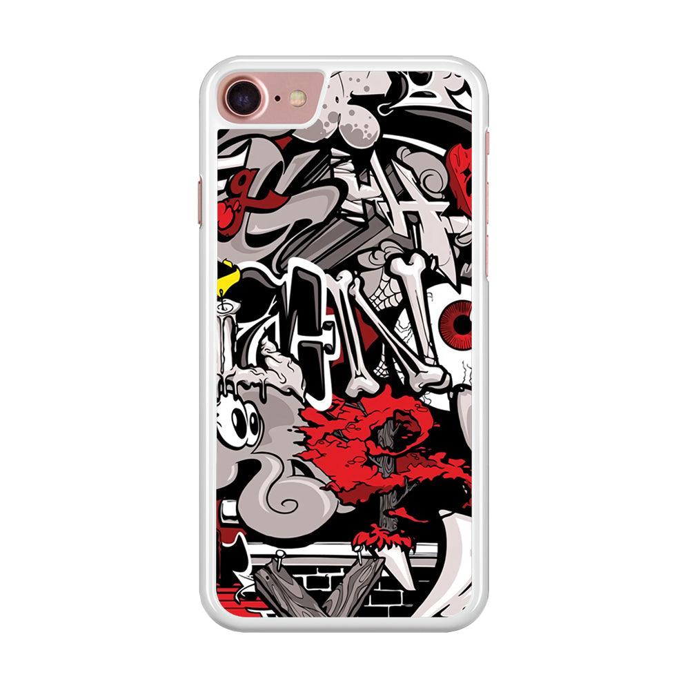 Art of The Grafity House iPhone 8 Case-Oxvistore