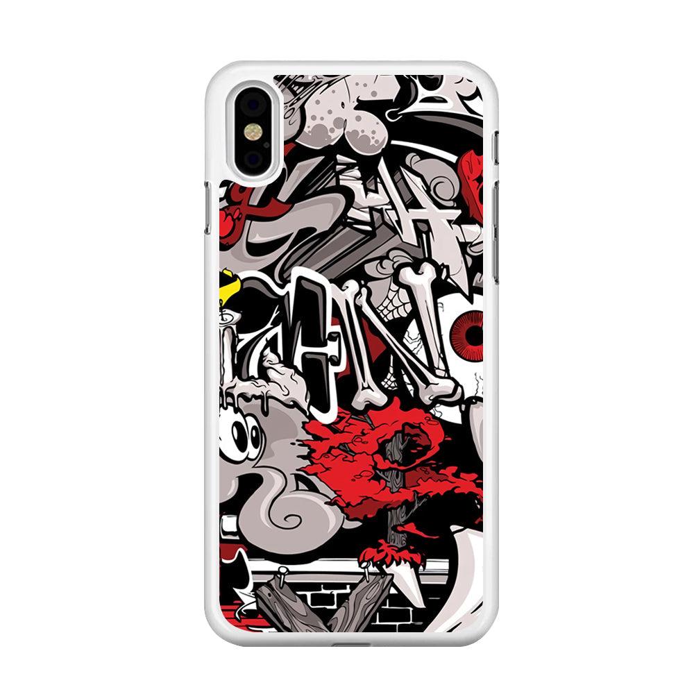 Art of The Grafity House iPhone X Case-Oxvistore