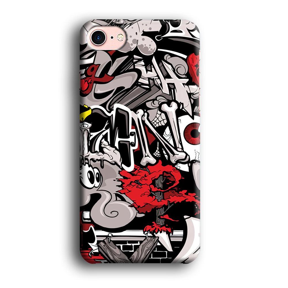 Art of The Grafity House iPhone 8 Case-Oxvistore