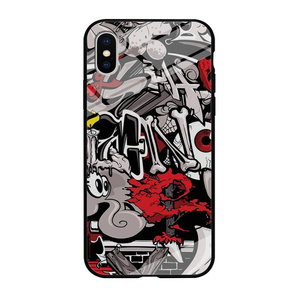 Art of The Grafity House iPhone X Case-Oxvistore