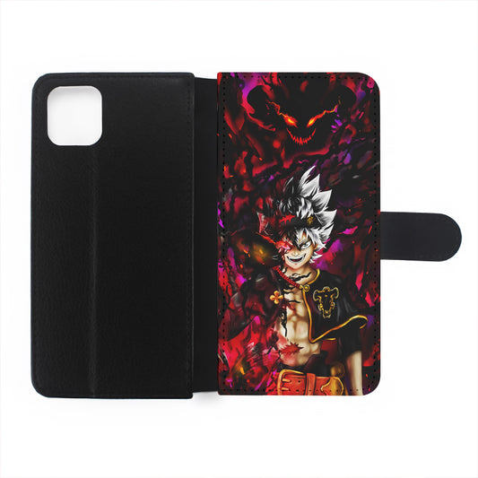 Asta Black Clover Manga Flip Wallet Phone Case