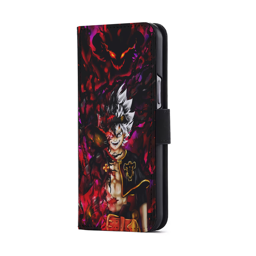 Asta Black Clover Manga Flip Wallet Phone Case