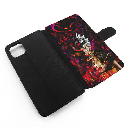 Asta Black Clover Manga Flip Wallet Phone Case