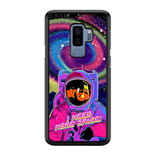 Astronaut Colorful Space Samsung Galaxy S9 Plus Case-Rubber Black (2D Case)-Oxvistore