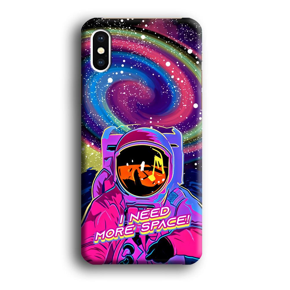 Astronaut Colorful Space iPhone X Case-Oxvistore