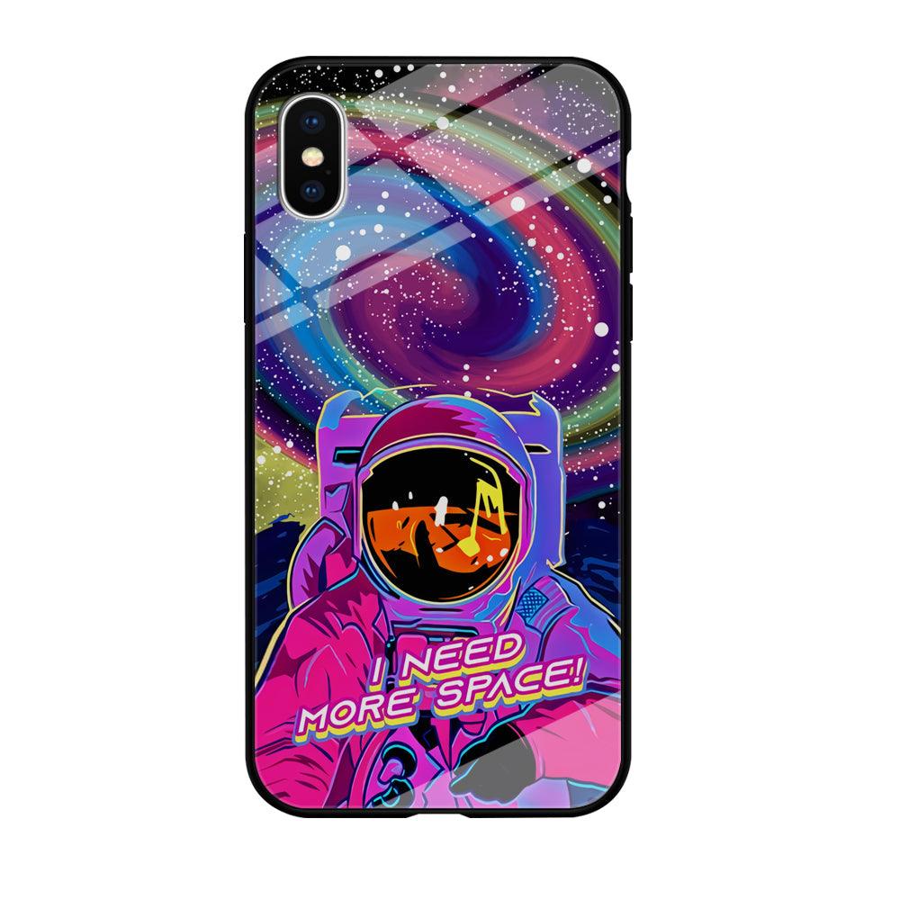 Astronaut Colorful Space iPhone X Case-Oxvistore