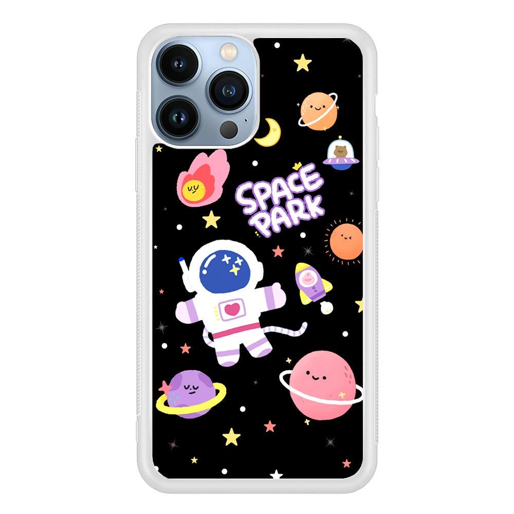 Astronaut Cute on Space Park iPhone 14 Pro Max Case-Oxvistore