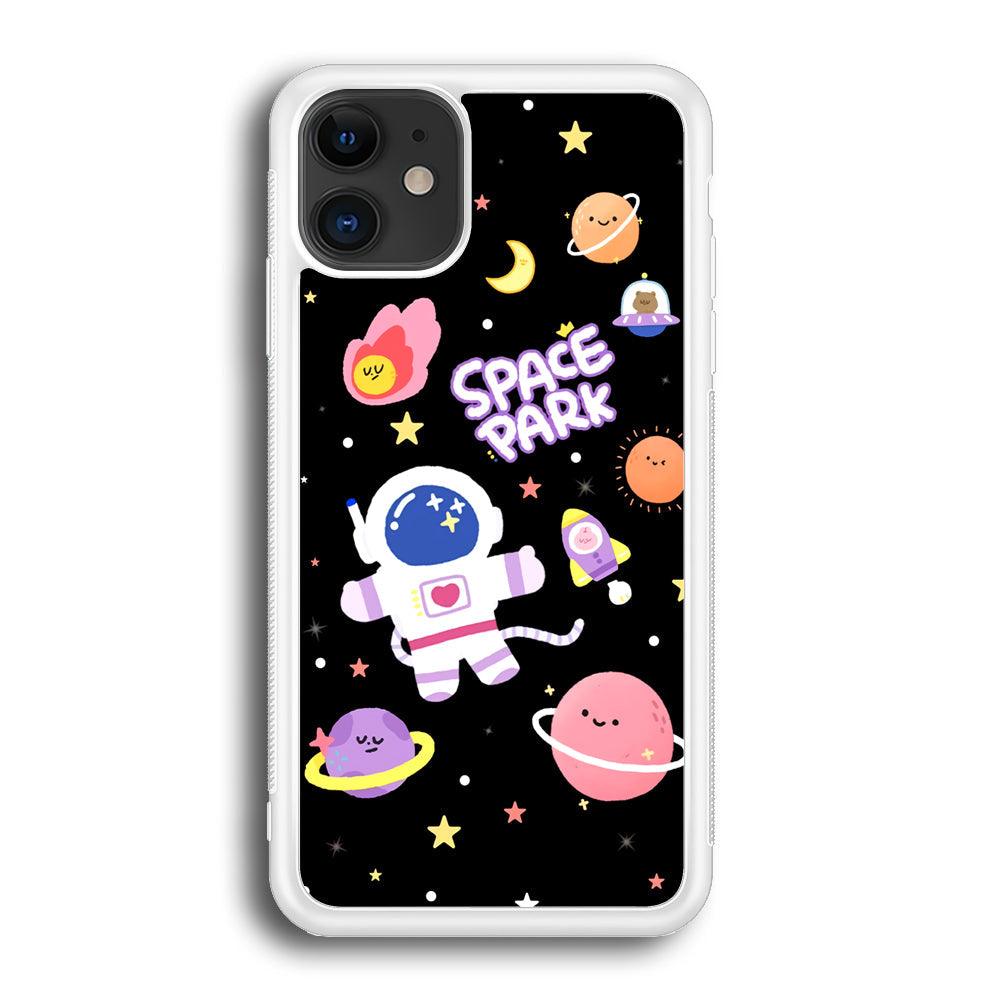 Astronaut Cute on Space Park iPhone 12 Case-Oxvistore