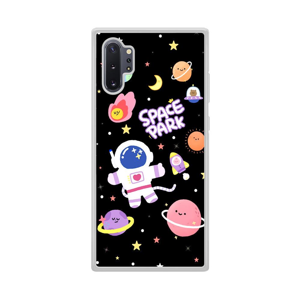 Astronaut Cute on Space Park Samsung Galaxy Note 10 Plus Case-Oxvistore