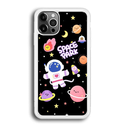 Astronaut Cute on Space Park iPhone 12 Pro Case-Oxvistore