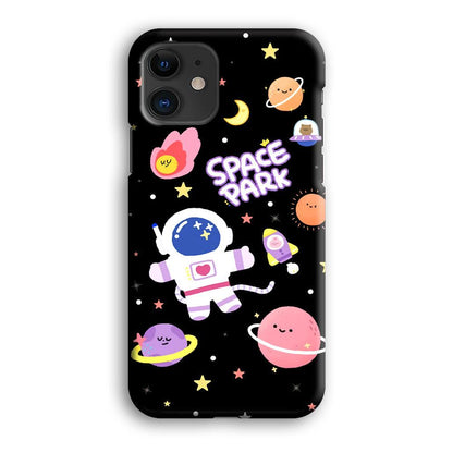 Astronaut Cute on Space Park iPhone 12 Case-Oxvistore