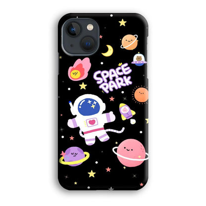 Astronaut Cute on Space Park iPhone 15 Plus Case-Oxvistore