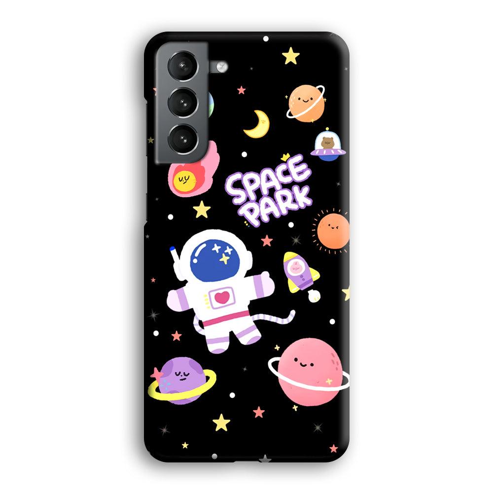 Astronaut Cute on Space Park Samsung Galaxy S21 Plus Case-Oxvistore