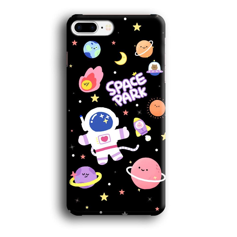 Astronaut Cute on Space Park iPhone 7 Plus Case-Oxvistore