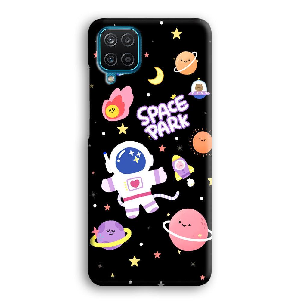 Astronaut Cute on Space Park Samsung Galaxy A12 Case-Oxvistore