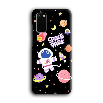 Astronaut Cute on Space Park Samsung Galaxy S20 Case-Oxvistore