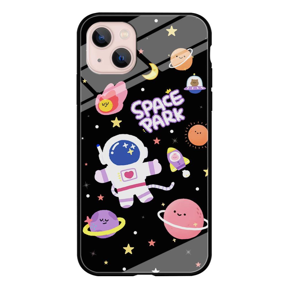 Astronaut Cute on Space Park iPhone 15 Plus Case-Oxvistore