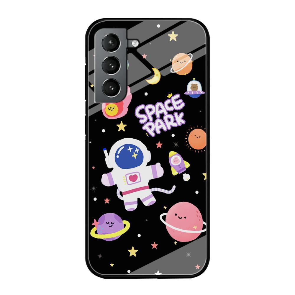 Astronaut Cute on Space Park Samsung Galaxy S21 Plus Case-Oxvistore