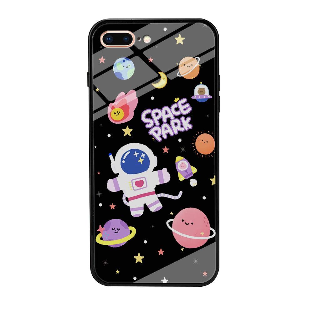 Astronaut Cute on Space Park iPhone 7 Plus Case-Oxvistore