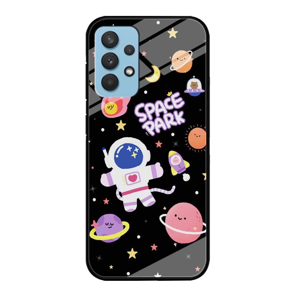 Astronaut Cute on Space Park Samsung Galaxy A32 Case-Oxvistore