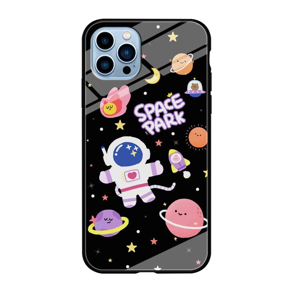 Astronaut Cute on Space Park iPhone 12 Pro Case-Oxvistore