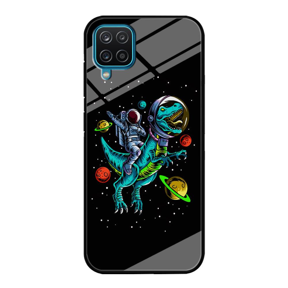 Astronaut Driving The Rex Samsung Galaxy A12 Case-Oxvistore