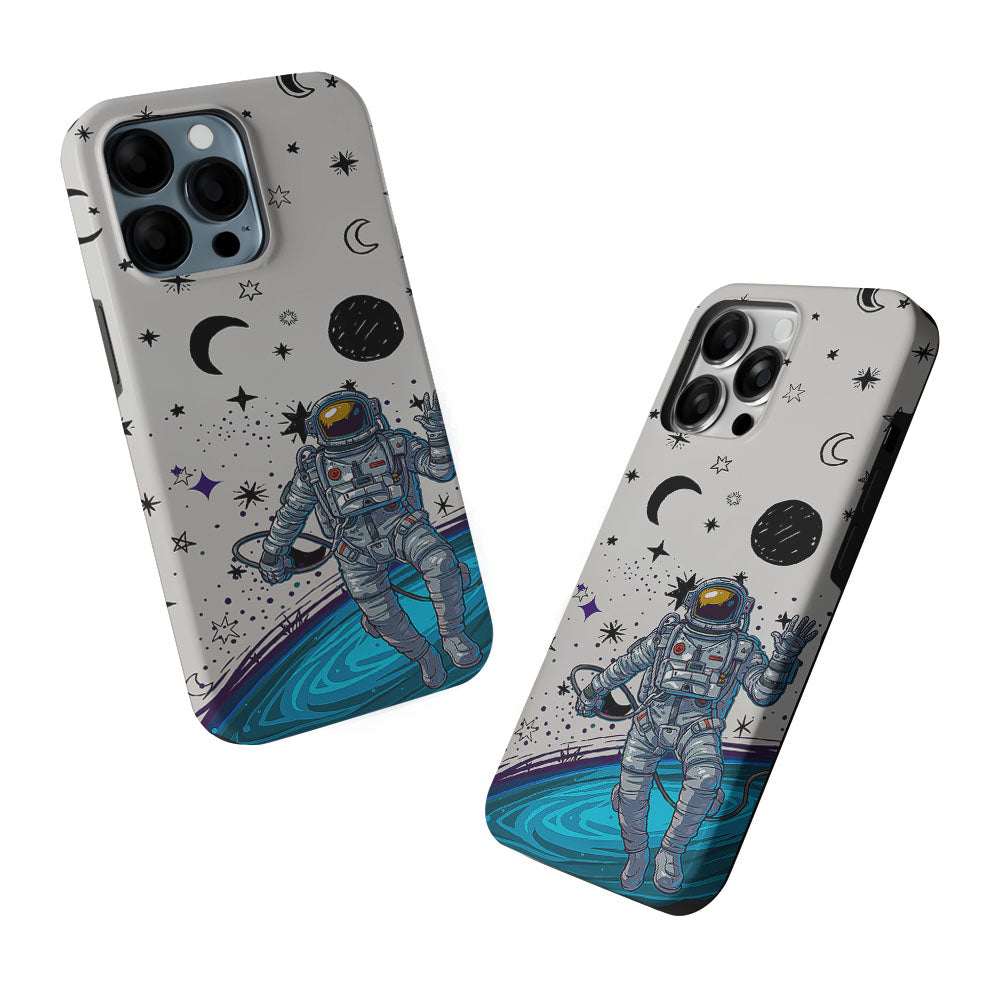 Astronaut Lost in Space 2 in 1 Tough Phone Case