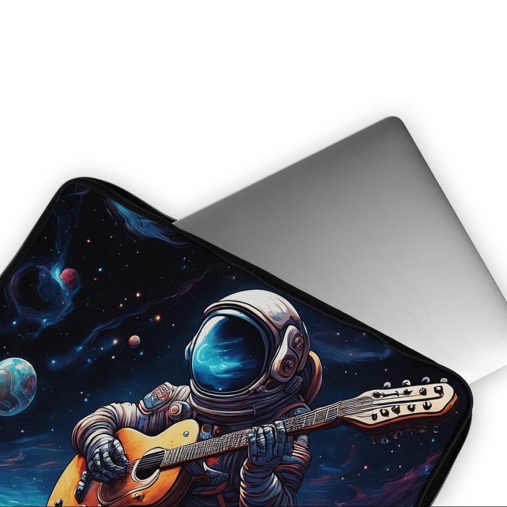 Astronaut Playing Guitar Laptop Sleeve Protective Cover