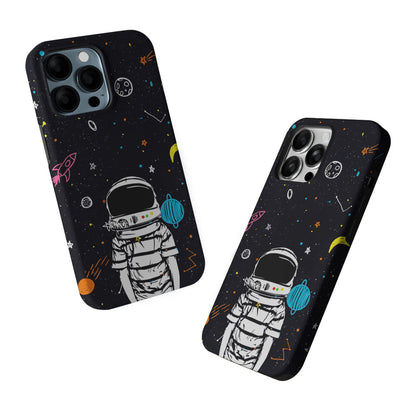 Astronaut Standing in Space 2 in 1 Tough Phone Case