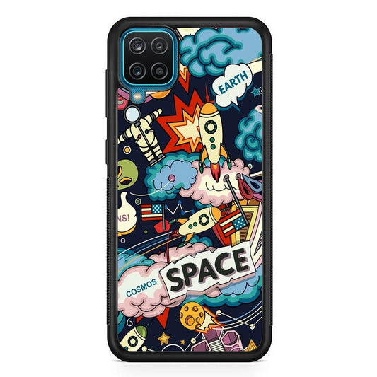 Astronaut Transformation at Space Samsung Galaxy A12 Case-Oxvistore