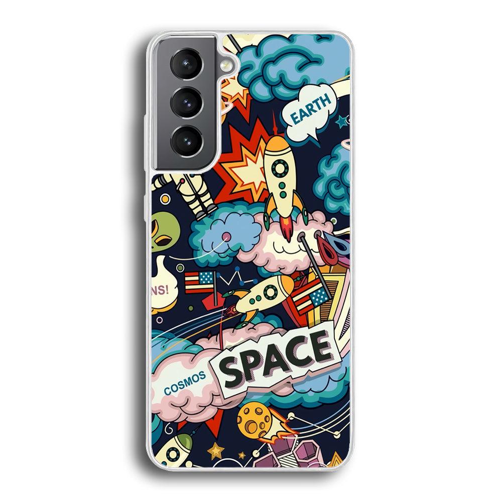 Astronaut Transformation at Space Samsung Galaxy S21 Case-Oxvistore