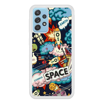 Astronaut Transformation at Space Samsung Galaxy A72 Case-Oxvistore