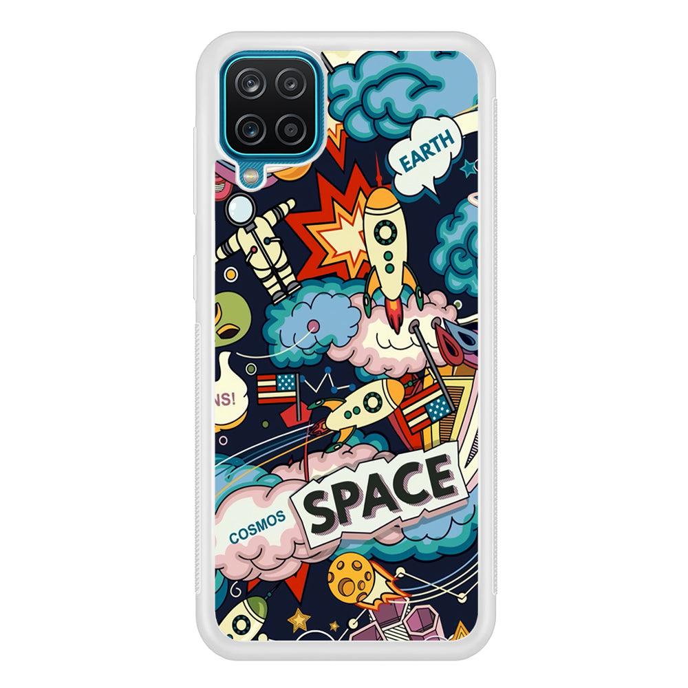 Astronaut Transformation at Space Samsung Galaxy A12 Case-Oxvistore