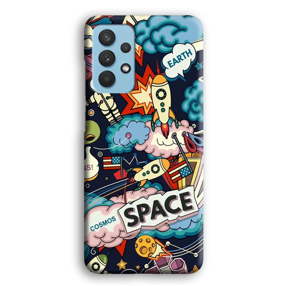 Astronaut Transformation at Space Samsung Galaxy A32 Case-Oxvistore