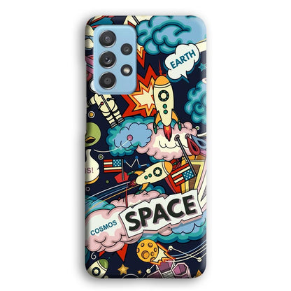 Astronaut Transformation at Space Samsung Galaxy A52 Case-Oxvistore