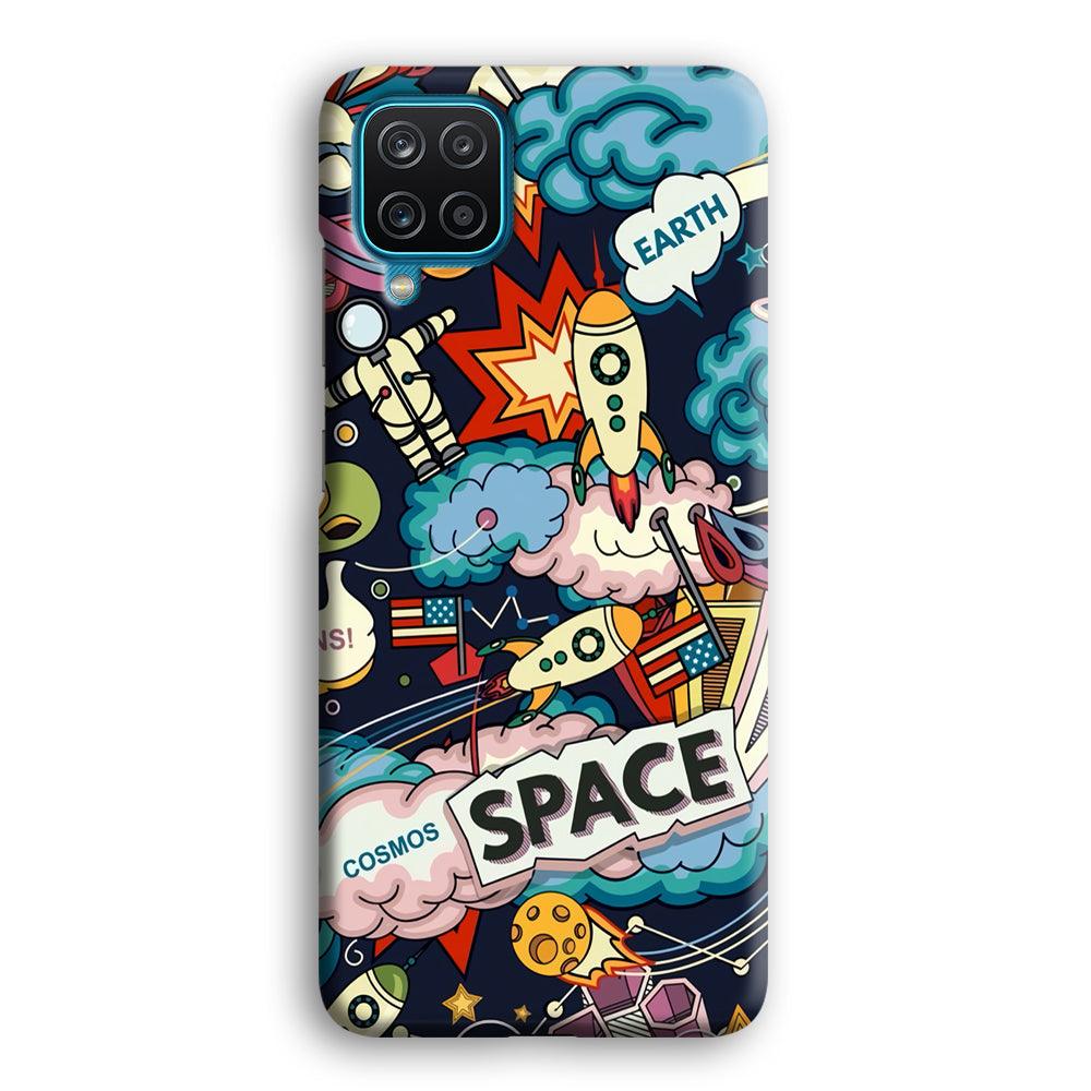 Astronaut Transformation at Space Samsung Galaxy A12 Case-Oxvistore