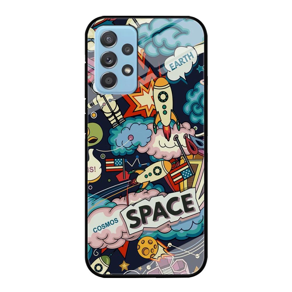 Astronaut Transformation at Space Samsung Galaxy A52 Case-Oxvistore