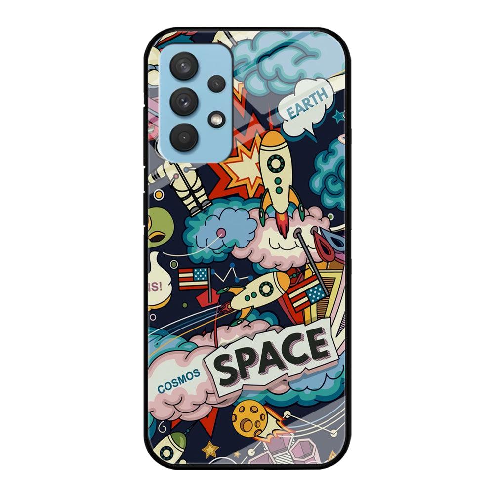 Astronaut Transformation at Space Samsung Galaxy A32 Case-Oxvistore