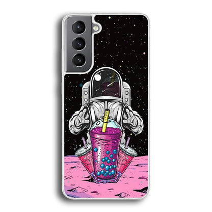 Astronaut and Magic Bubble Ice Samsung Galaxy S21 Plus Case-Oxvistore