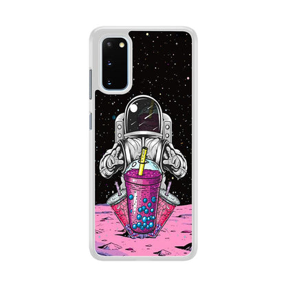 Astronaut and Magic Bubble Ice Samsung Galaxy S20 Case-Oxvistore