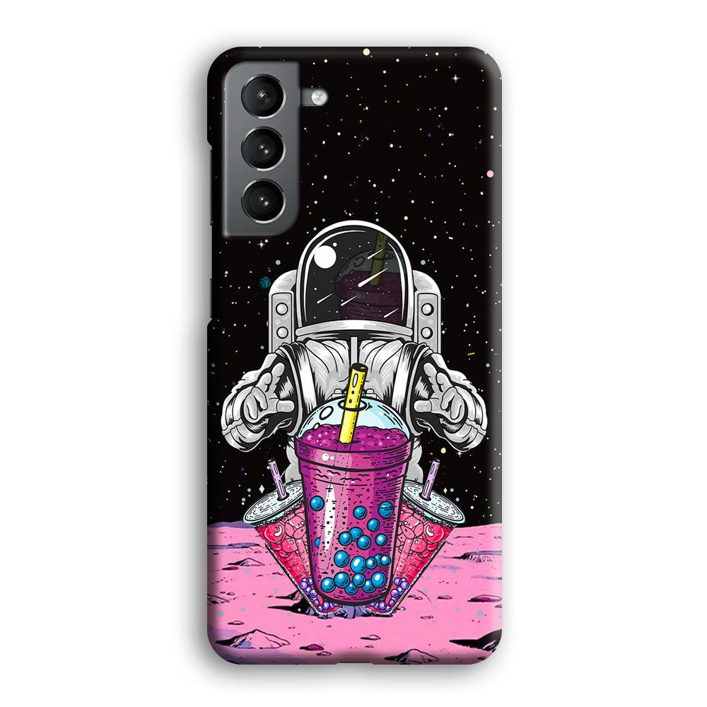 Astronaut and Magic Bubble Ice Samsung Galaxy S21 Case-Oxvistore