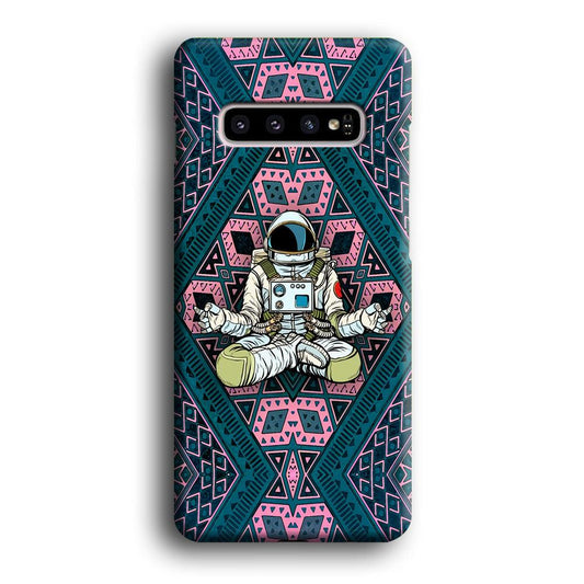 Astronauts Aura of Meditation Samsung Galaxy S10 Case-Oxvistore