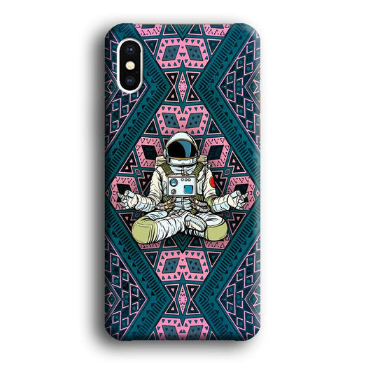 Astronauts Aura of Meditation iPhone X Case-Oxvistore