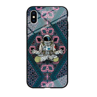 Astronauts Aura of Meditation iPhone X Case-Oxvistore