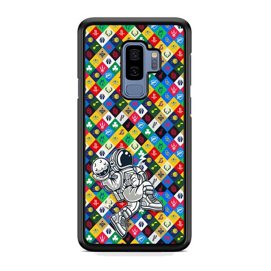Astronauts Ball of Champion Samsung Galaxy S9 Plus Case-Rubber Black (2D Case)-Oxvistore