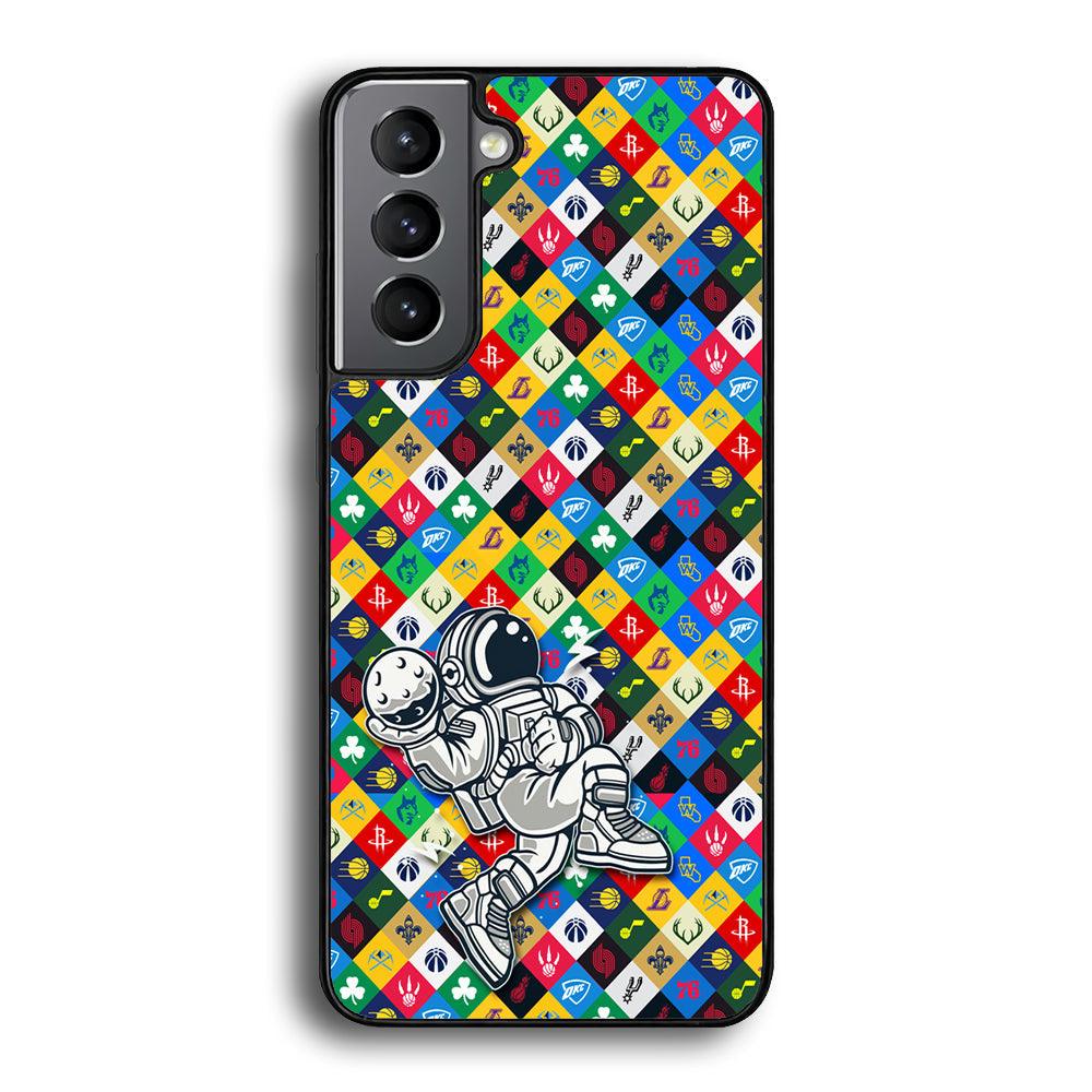 Astronauts Ball of Champion Samsung Galaxy S23 Case-Rubber Black (2D Case)-Oxvistore