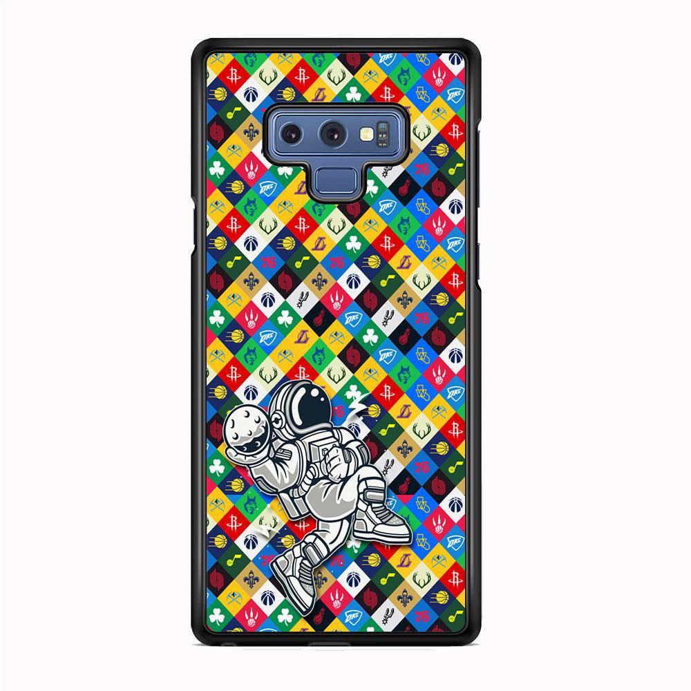 Astronauts Ball of Champion Samsung Galaxy Note 9 Case-Rubber Black (2D Case)-Oxvistore